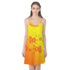 Flowers Floral Design Flora Yellow Camis Nightgown