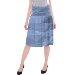 Lines Shapes Pattern Web Creative Midi Beach Skirt by Amaryn4rt