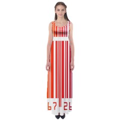 Code Data Digital Register Empire Waist Maxi Dress by Amaryn4rt