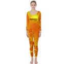Flowers Floral Design Flora Yellow Long Sleeve Catsuit View1