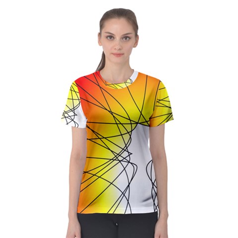 Spirituality Man Origin Lines Women s Sport Mesh Tee by Amaryn4rt