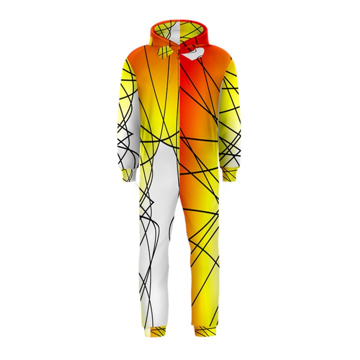 Spirituality Man Origin Lines Hooded Jumpsuit (Kids)