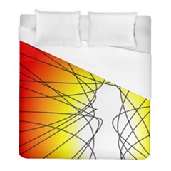 Spirituality Man Origin Lines Duvet Cover (full/ Double Size) by Amaryn4rt