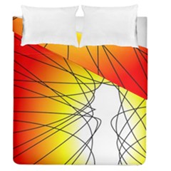 Spirituality Man Origin Lines Duvet Cover Double Side (queen Size) by Amaryn4rt