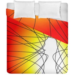 Spirituality Man Origin Lines Duvet Cover Double Side (california King Size) by Amaryn4rt