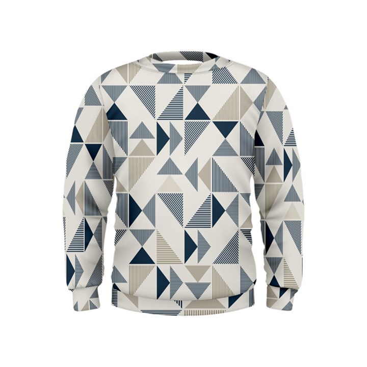 Geometric Triangle Modern Mosaic Kids  Sweatshirt