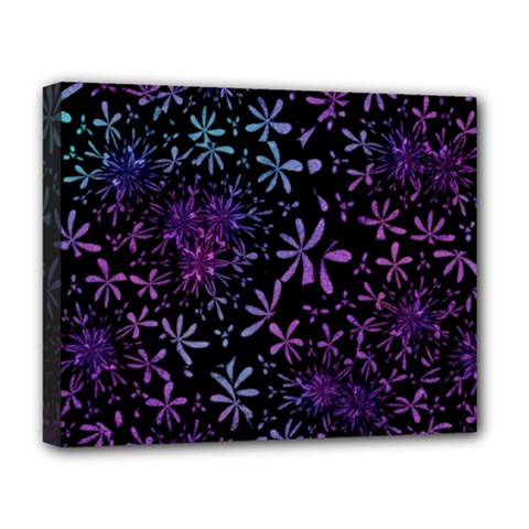 Retro Flower Pattern Design Batik Deluxe Canvas 20  X 16   by Amaryn4rt