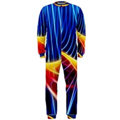 Color Colorful Wave Abstract Onepiece Jumpsuit (men)  by Amaryn4rt