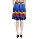 Color Colorful Wave Abstract Pleated Skirt View2