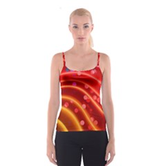 Bokeh Lines Wave Points Swing Spaghetti Strap Top by Amaryn4rt