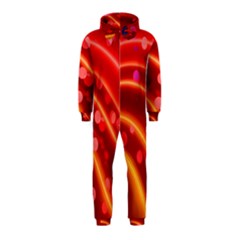 Bokeh Lines Wave Points Swing Hooded Jumpsuit (kids)