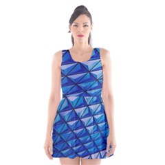 Lines Geometry Architecture Texture Scoop Neck Skater Dress