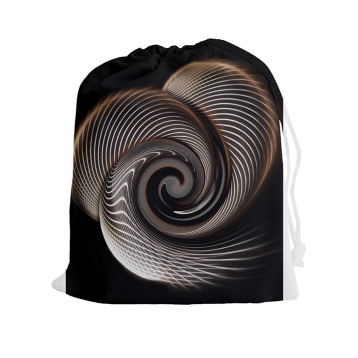 Abstract Background Curves Drawstring Pouches (XXL)