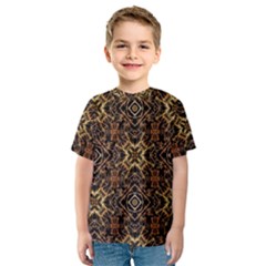 Tribal Geometric Print Kids  Sport Mesh Tee