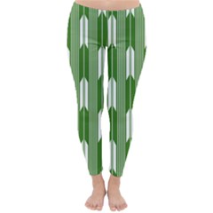 Arrows Green Classic Winter Leggings