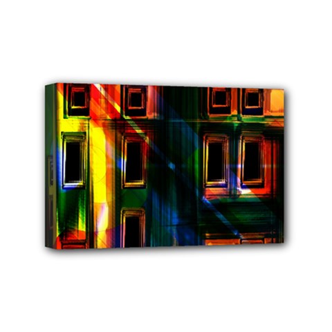 Architecture City Homes Window Mini Canvas 6  X 4  by Amaryn4rt