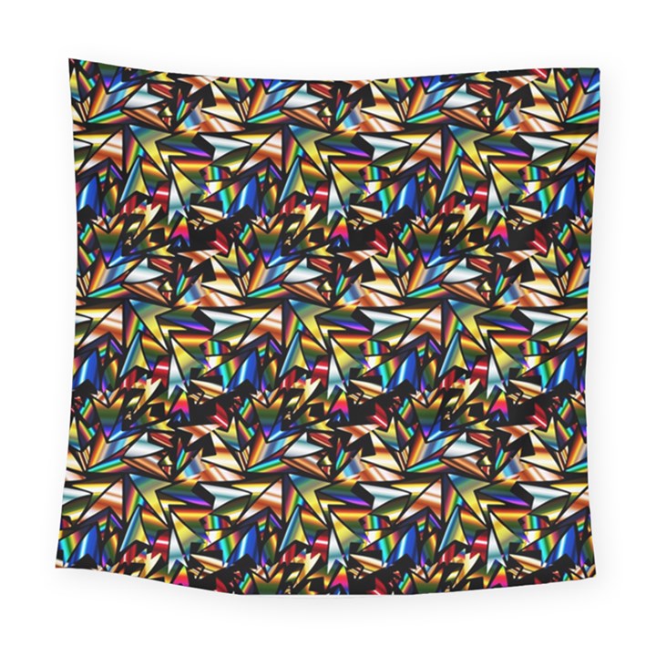 Abstract Pattern Design Artwork Square Tapestry (Large)