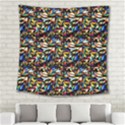 Abstract Pattern Design Artwork Square Tapestry (Large) View2