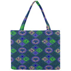 African Fabric Number Alphabeth Diamond Mini Tote Bag