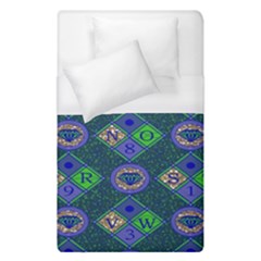 African Fabric Number Alphabeth Diamond Duvet Cover (single Size)