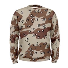 Camouflage Army Disguise Grey Brown Men s Sweatshirt