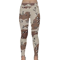 Camouflage Army Disguise Grey Brown Classic Yoga Leggings