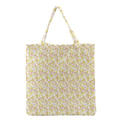 Branch Spring Texture Leaf Fruit Yellow Grocery Tote Bag by Alisyart