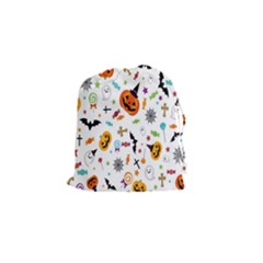 Candy Pumpkins Bat Helloween Star Hat Drawstring Pouches (small)  by Alisyart