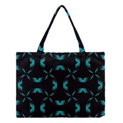 Chevron Blue Wave Medium Tote Bag by Alisyart