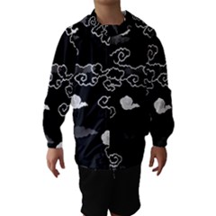 Cloud Black Night Hooded Wind Breaker (kids) by Alisyart