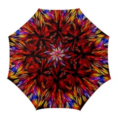 Color Batik Explosion Colorful Golf Umbrellas by Amaryn4rt