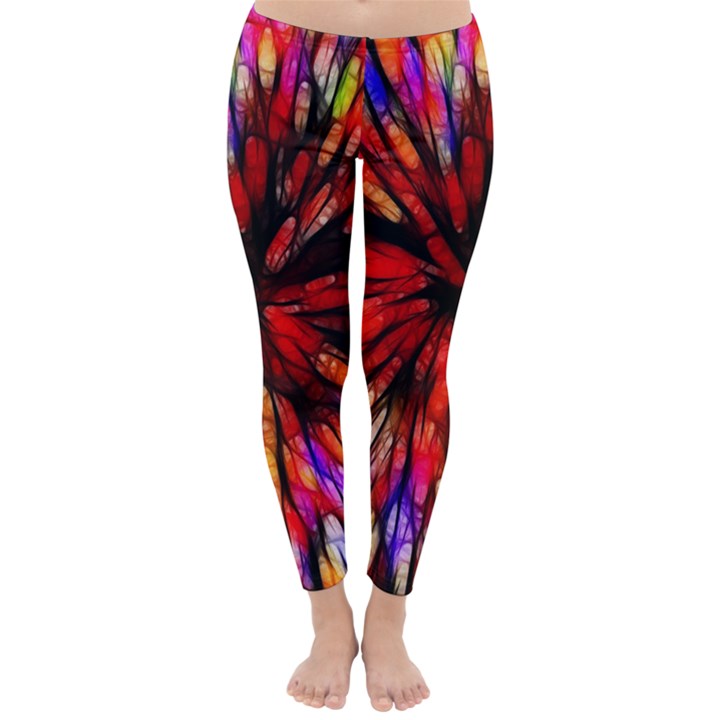 Color Batik Explosion Colorful Classic Winter Leggings