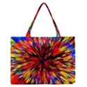 Color Batik Explosion Colorful Medium Zipper Tote Bag View1