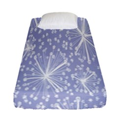 Floral Gray Springtime Flower Fitted Sheet (single Size)