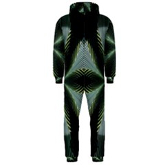 Lines Abstract Background Hooded Jumpsuit (men)  by Amaryn4rt