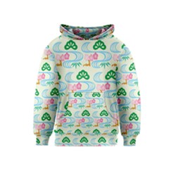 Flower Arrangements Season Sunflower Green Blue Pink Red Waves Kids  Pullover Hoodie