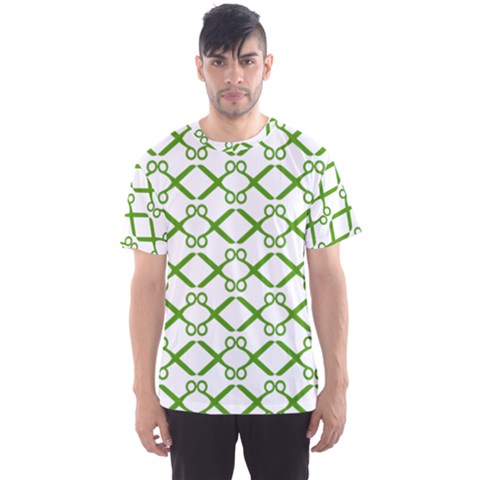 Scissor Green Men s Sport Mesh Tee by Alisyart