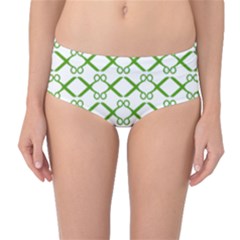 Scissor Green Mid-waist Bikini Bottoms by Alisyart