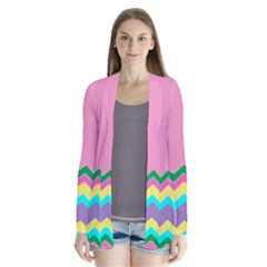 Easter Chevron Pattern Stripes Cardigans