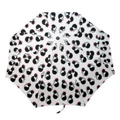 Cat Seamless Animal Pattern Folding Umbrellas by Amaryn4rt