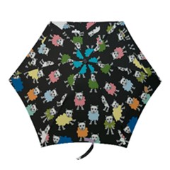 Sheep Cartoon Colorful Mini Folding Umbrellas by Amaryn4rt