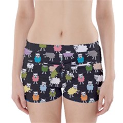 Sheep Cartoon Colorful Boyleg Bikini Wrap Bottoms by Amaryn4rt