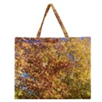 Bright Autumn Tree Zipper Large Tote Bag
