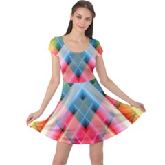 Graphics Colorful Colors Wallpaper Graphic Design Cap Sleeve Dresses