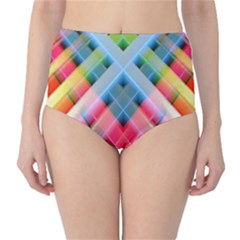 Graphics Colorful Colors Wallpaper Graphic Design High-Waist Bikini Bottoms