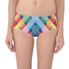 Graphics Colorful Colors Wallpaper Graphic Design Mid-Waist Bikini Bottoms