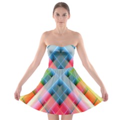 Graphics Colorful Colors Wallpaper Graphic Design Strapless Bra Top Dress