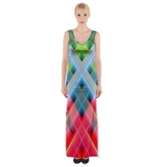 Graphics Colorful Colors Wallpaper Graphic Design Maxi Thigh Split Dress by Amaryn4rt