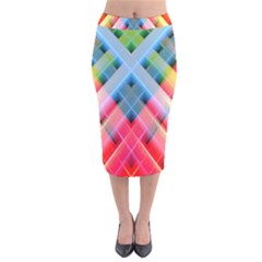 Graphics Colorful Colors Wallpaper Graphic Design Velvet Midi Pencil Skirt