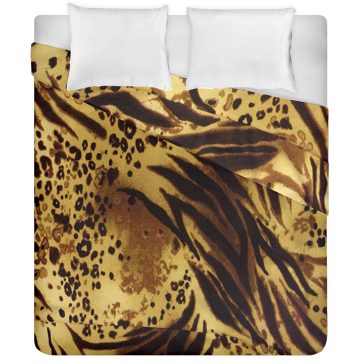 Stripes Tiger Pattern Safari Animal Print Duvet Cover Double Side (California King Size)